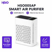 Purificateur d'air pour grande pièce, filtre HEPA, élimine la fumée, les odeurs, le formaldéhyde, commande tactile, prise US/EU, blanc