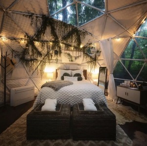 Dôme géodésique sphérique de grande taille, structure de 30 m à 50 m de diamètre, pour salon professionnel - Product Image 1