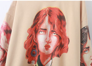 เสื้อมีฮู้ดลำลองสำหรับผู้ชายและผู้หญิงเสื้อมีฮู้ดลำลองขนาดพิเศษเสื้อแนวสตรีทพิมพ์ลายเต็มรูปแบบตามสั่ง - Product Image 4