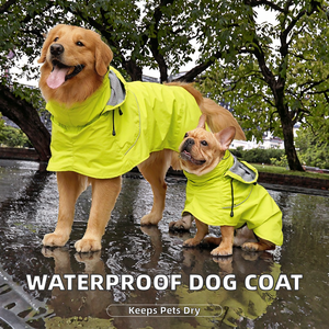 Dog Waterproof <strong>Raincoat</strong> Poncho for Small/Large Dogs Solid Pattern XS Size Eco-Friendly <strong>Nylon</strong> Material - Product Image 2