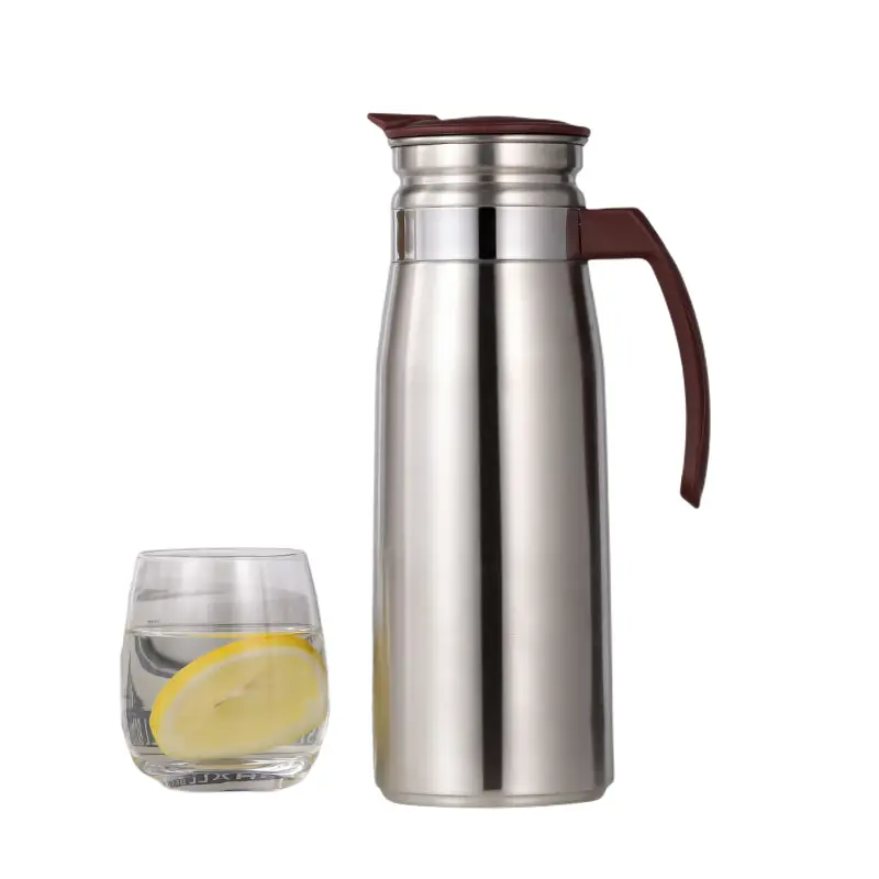 Ketel teh Stainless Steel 1500ml, Ketel teh lapisan tunggal, ketel air dingin untuk restoran gaya Korea