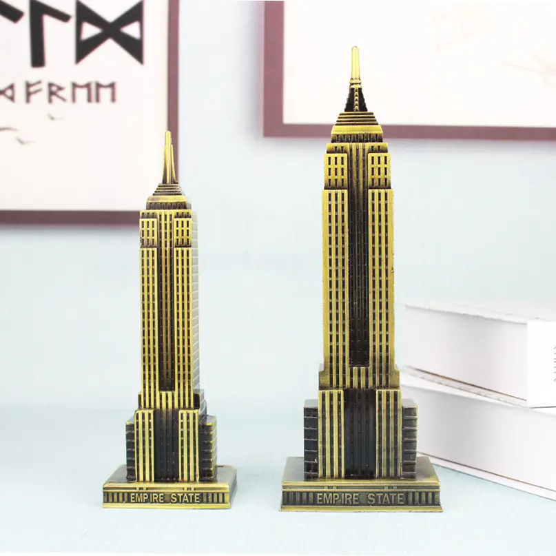 크리 에이 티브 단철 뉴욕 엠파이어 스테이트 빌딩 장식 홈 데스크탑 장식 홈 금속 공예 룸 장식