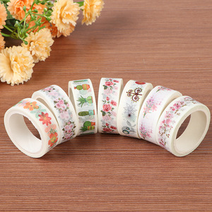 Ruban Washi décoratif élégant fait main pour agenda, emballage cadeau et loisirs créatifs, autocollant en papier, ruban Washi Kawaii - Product Image 4