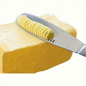 <b>Kitchen</b> <b>Gadget</b> Stainless Steel Cheese Butter Knife Spreading Cheese 3-in-1 Multifunctional Butter Spreader Knife - Product Image 1