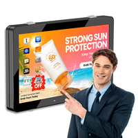 Écran publicitaire extérieur IP65 de 55/65 pouces, affichage numérique étanche à haute luminosité LCD pour les magasins, les centres commerciaux et les utilisations commerciales