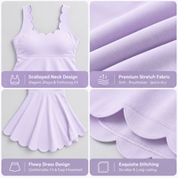 Nouvelle robe de tennis en dentelle vêtements de tennis tout-en-un jupe de tennis pour femmes tenue de tennis vêtements de golf combinaison