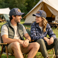 Gorra Trucker Richardson 112 Personalizada con Logotipo, Unisex, de Alta Calidad, con Malla de Rizo, Cierre a Presión, Visera Plana para Hombre