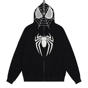 Zongchi Cardigan da <span class=keywords><strong>Uomo</strong></span> Stile Americano, Design di Nicchia, Modello Spider, in Maglia Traforata, Tinta Unita, Vestibilità Ampia, Autunnale, 100% <span class=keywords><strong>Felpa</strong></span> - Product Image 4