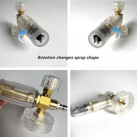NBT 1L Bouteille en plastique transparent Canon à mousse Outils de lavage de voiture Lance à mousse de neige Pistolet à mousse transparent pour l'entretien de l'automobile