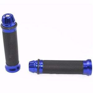 Puños de Manillar Universales de 7/8'' (22mm) con Acabado Azul para Motocicletas Honda, Yamaha, Suzuki, Kawasaki, Cafe Racer, Estilo Clásico y Cuatrimotos - Product Image 5