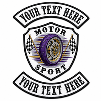 Patch de moto personnalisé, broderie sur mesure pour club de motards, écussons thermocollants, appliques brodées pour vestes en cuir, vêtements, chapeaux