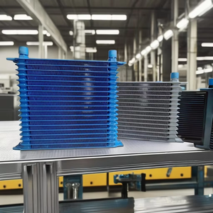 Nhật Bản Loại Phổ Truyền Màu Xanh Đen Nhôm AN10 Dầu Mát 15 Hàng New Tản Nhiệt Cho Động Cơ Hệ Thống Làm Mát Tất Cả Các Xe - Product Image 1