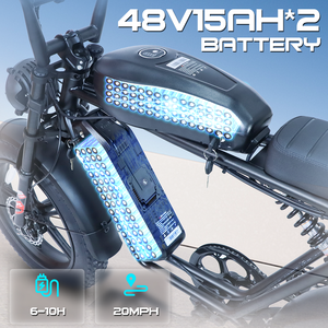 Chúng Tôi EU Kho Lai Tốc Độ Cao Off Road Ebike Đầy Đủ Hệ Thống Treo Nhanh Chóng 20 Inch Chất Béo Lốp Xe Đạp Điện Trong Kho - Product Image 2