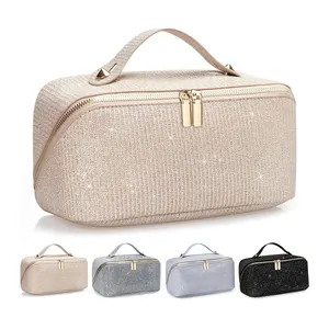 Cosmetic Bag Gifts For Women Lay Flat Makeup Bag Organizer Makeup Pouch Cosmetic Travel Cases Toiletry Bags