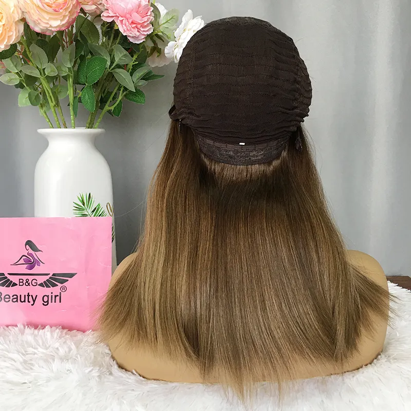 Peruca de cabelo brasileiro, china fábrica pura feita à mão raw virgem sem processado remy cabelo 100 humano