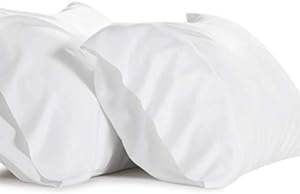 Soft High Quality Luxurious Hotel Bedding White <b>Pillow</b> Cover Set 48 X 73 X 12 cm in 300 TC <b>Satin</b> - Product Image 2