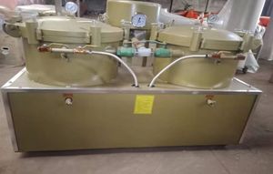 Machine de filtrage automatique d'huile de tournesol d'arachide de cacao de pression d'air de deux seaux HJ-OF95 - Product Image 2