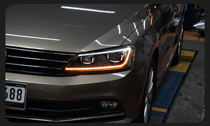 Conjunto de Faros Delanteros LED <span class=keywords><strong>LKS</strong></span> Recién Modificados para Volkswagen Jetta Sagitar MK6 2011-2018, Lámpara para Automóvil con Luz de Giro 2011-2018 - Product Image 5