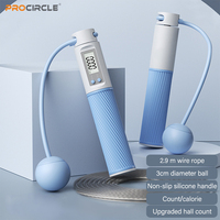 Corde à sauter JP-EC01-A sans fil avec compteur, corde à sauter réglable avec compteur de calories pour l'entraînement physique