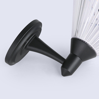 Lampe murale solaire LED ZC BD0804 2W avec panneau mono en aluminium PC, étanche IP65, pour extérieur et jardin, fabrication usine