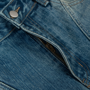 Jeans Rectos Holgados de Mezclilla Lavada Mediana, Casuales de Invierno, de Alta Calidad, Transpirables, Personalizados y a la Moda para Hombre - Product Image 1