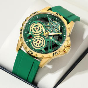 Reloj Deportivo Luminoso para Hombre, Reloj de Pulsera de Cuarzo con Esqueleto y Esfera Grande, Correa de Silicona, Reloj Moderno - Product Image 5