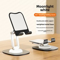 Support de téléphone portable pliable et réglable avec logo personnalisé, vente en gros, support de bureau pour iPhone Android, diffusion en direct, cadeau de bureau