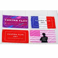 Drapeau d'événement sportif personnalisé imprimé 3x5 pieds en polyester avec logo, bannière volante pour une ambiance de supporter