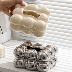 Hiện Đại Đơn Giản Gốm Mô Hộp Đám Mây Nghệ Thuật Sáng Tạo Kẹo Bông Thiết Kế Cho Phòng Khách Bàn Ăn Bàn Cà Phê Trang Trí Nội Thất - Product Image 3