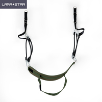 Bandas de Resistencia para Ejercicios de Dominadas LS1155, Resistentes, con Reposapiés/Rodillas de Tela, para Entrenamiento de Fuerza