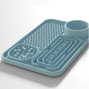 Tapis de léchage multifonctionnel en caoutchouc de silicone pour une alimentation facile, coloré au choix, pour une alimentation lente, bon pour la santé - Product Image 1