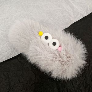 Barrettes à cheveux coréennes mignonnes en peluche en forme de <span class=keywords><strong>crabe</strong></span> pour femmes, accessoires capillaires en métal avec grandes yeux, épingles et pinces à cheveux - Product Image 5