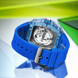 Reloj de Pulsera Deportivo de Lujo para Hombre, Modelo 2703, de Cuarzo, 44 mm, Transparente, con Forma de Tonel, Resistente al Agua, para Exteriores - Product Image 2