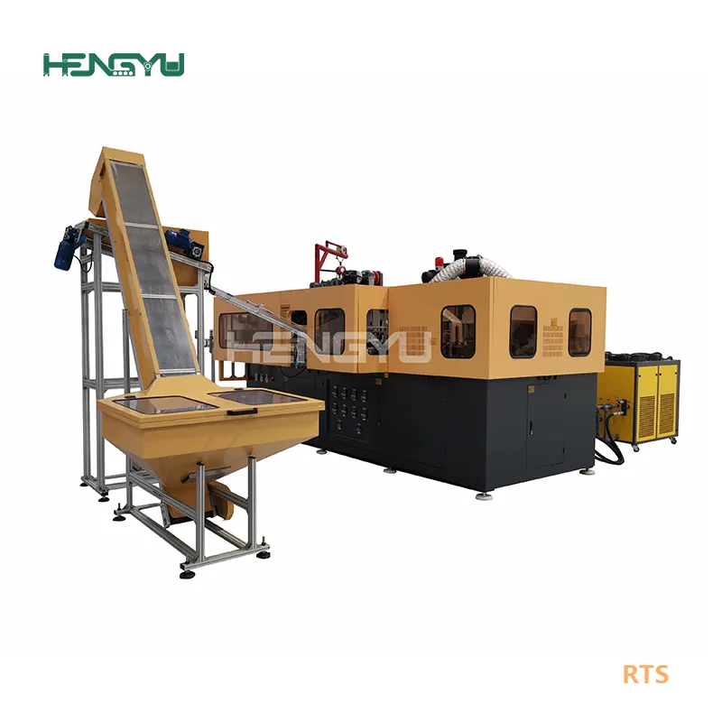Hengyu 2021 Industriële 4 Holte Semi Automatische Blazen Machine/250Ml Pet Fles Blazen Machine/Blow Injecteren Machine