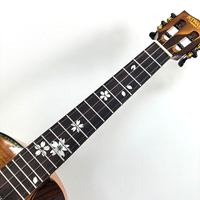 Professional Sakura Inlay Ukulele 23 26 Inch High Gloss Slotted Headstock Concert Tenor Ukelele OEM Factory