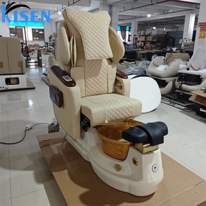 Kisen Electric Multifunctional SPA Pedicure Chair Massage Reclining Backrest Gold Bowl Manicure Board Adjustable <b>Footrest</b> - Product Image 2