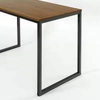 Escritorio Ergonómico de Madera MDF para Oficina en Casa, Fácil de Montar, Colección Moderna para Estudio con Patas de Metal