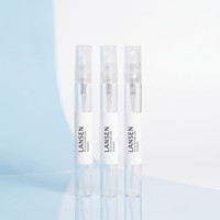 Flacon pulvérisateur tubulaire en verre fin de 10 ml pour échantillon de parfum, atomiseur portable rechargeable, personnalisable par sérigraphie, pour parfums et huiles essentielles