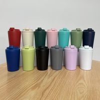 TY en stock, nouvelle tasse à café en acier inoxydable 304 de 12 oz, tasse à café isotherme portable à double paroi de 12 oz avec couvercle rabattable