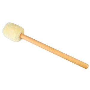 Mazo de tambor <span class=keywords><strong>Baquetas</strong></span> de cabeza de fieltro suave con mango largo para xilófono Timpani Beater Beige - Product Image 6