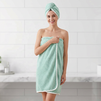 Serviettes de bain et de spa personnalisées en microfibre polaire corail de haute qualité, douces, très demandées, avec logo sur mesure, vente en gros