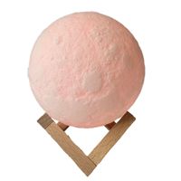 Lampe Offre Spéciale Lune 16 Couleurs Télécommande Tactile Sens LED Impression 3D Lumière de Lune avec Support en Bois pour Enfants Amis Amant Anniversaire