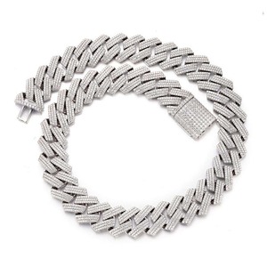 Collar Cubano de Moissanita para Hombre de la Mejor Calidad con Brillo de Diamante Brillante, Estilo Hip Hop, Disponible al Mejor Precio - Product Image 2