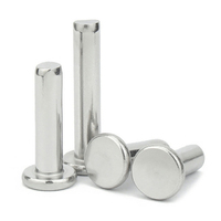 Acier Classe Grade 4.8 8.8 10.9 12.9 Nickel Chrome Cadmium Plaqué Rond Mince Champignon CSK Tête Plate Solide Rivet DIN660 302 7338