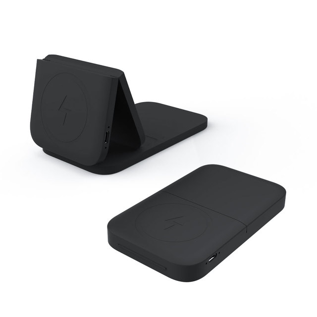 3 in 1 Smart Magnetic USB-C Wireless Charger Foldable Mobile Phone Stand for iPhone 12/13