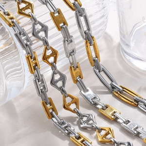 Stainless Steel Jewelry <b>Set</b> Geometric Irregular Design Gold Plated Women's Party Fashion <b>Bracelet</b> Necklace Earrings - Product Image 3