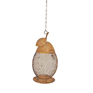 Metal bird feeder hanging for garden patio suitable for outdoor decoration