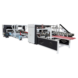 Đầy đủ tự động hộp sóng thư mục gluer Stapler khâu máy móc hộp carton khâu máy - Product Image 1