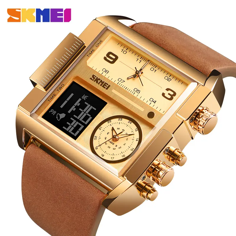 Original SKMEI 1391 Multi Function Large Dial Chronograph Mens Wristwatch Relojes Sport Waterproof Digital Watches Men Wrist