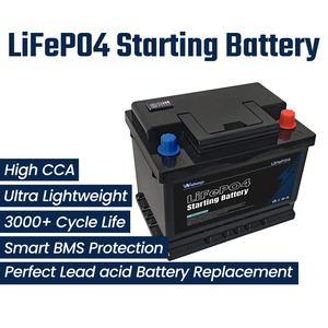 12V 70Ah 汽车启动电池 APP智能蓝牙带紧急启动功能，70%轻量化，900CCA 启停电池 - Product Image 1